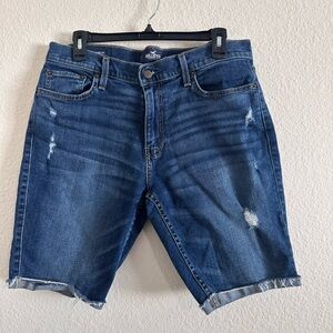 Hollister denim shorts size 33 skinny denim shorts 9” epic flex